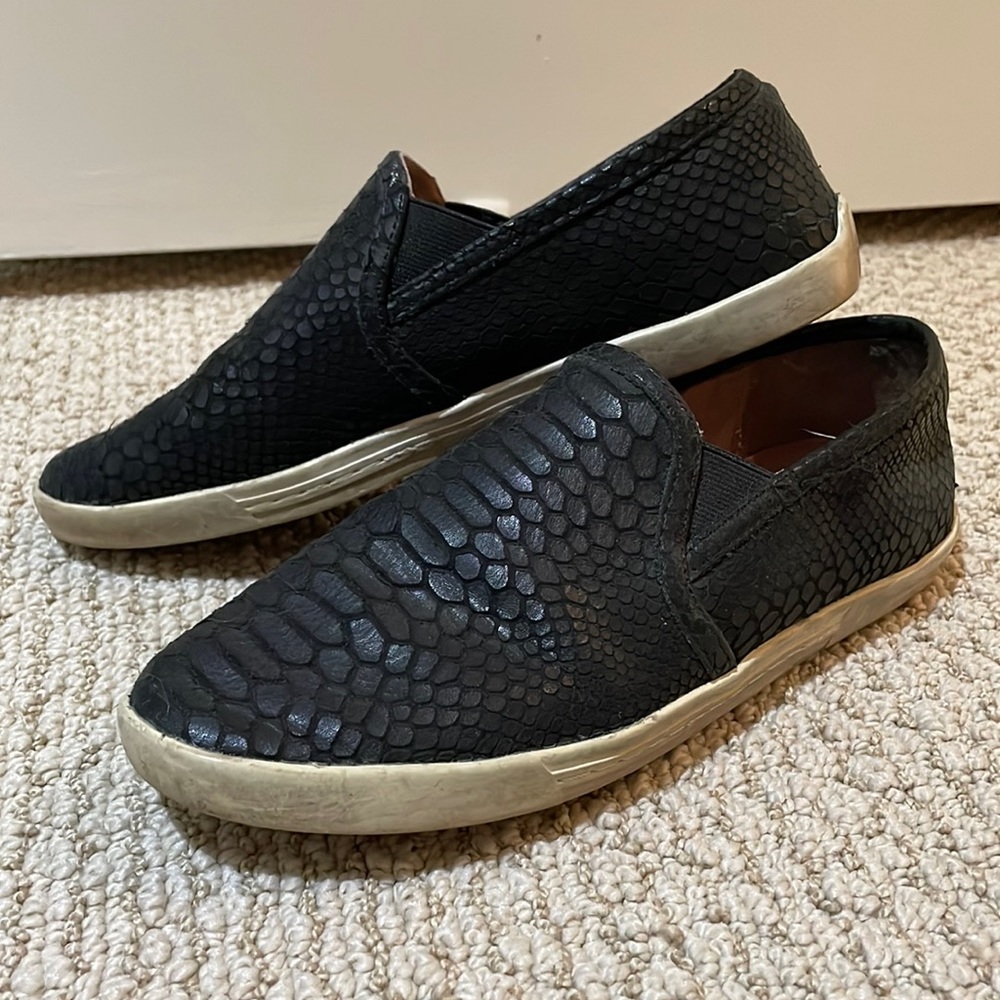 Joie Python Style Leather slip on sneakers 7
